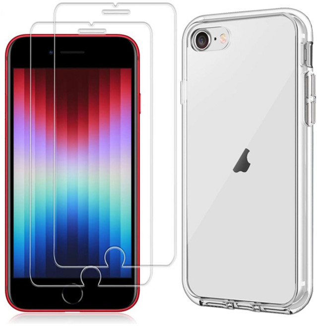 스톤스틸 2+1 강화유리필름 + 투명 케이스 키링, 1세트