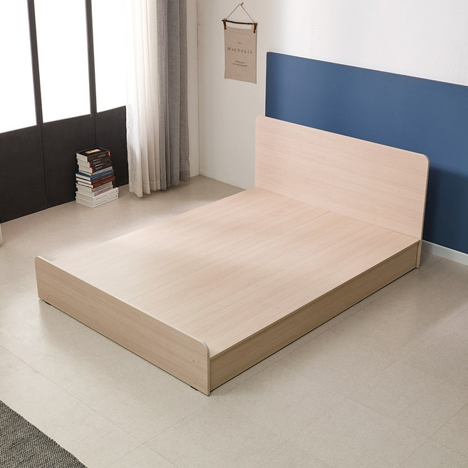 평상형깔판프레임 싱글과슈퍼싱글 침대프레임, 메이플 (헤드형)