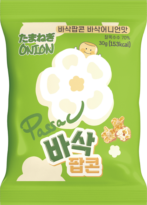 [공식판매처] 바삭팝콘 바삭어니언맛, 10개, 30g