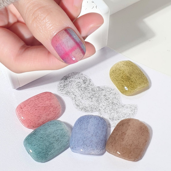 위치비 앙고라 벨벳 니트 글리터 젤네일, 1개, 15ml, WG-02