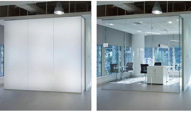 스마트 필름 블라인드 프라이버시 시트지 유리 스크린 창문필름, 고급 투과율 (87퍼센트)