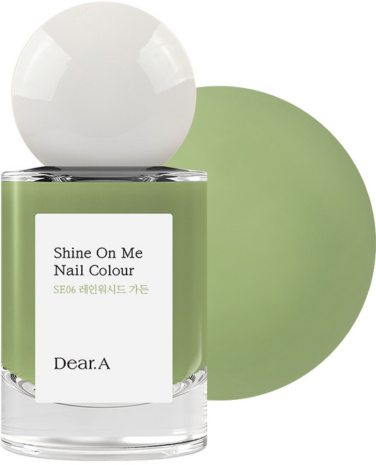 디어에이샤인 온 미 네일 컬러 택1, SE06 레인워시드 가든, 11ml, 1개
