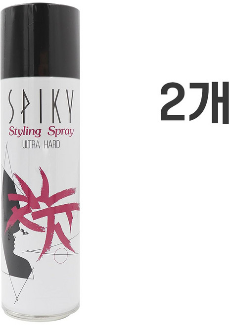 스파이키 스타일링 헤어스프레이 무향, 250g, 2개