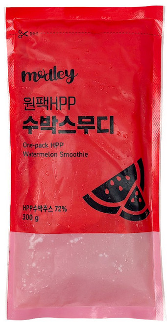 [여름한정] 메들리 원팩 수박스무디 (베트남산), 10개, 300g