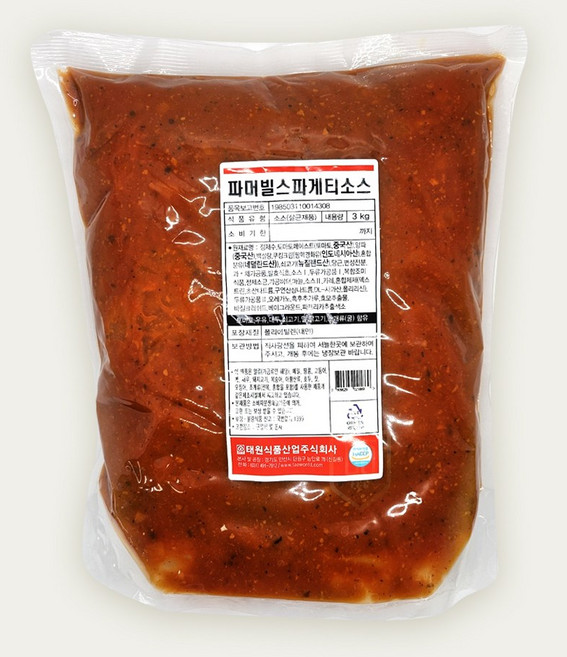 태원 파머빌 스파게티소스 3kg 냉장, 1개