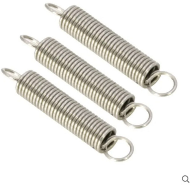 5PCS 8X6 10 100MM 20MM 인장 직경 와이어 스틸 스프링 있는 스테인레스 8MM 길이 스프링이 연장