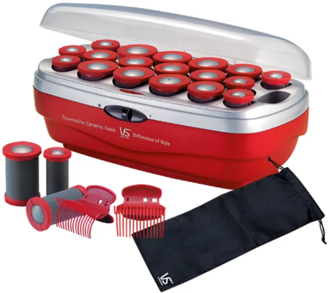 비달사순 프로페셔널 헤어롤 셋팅기, VSCHV18TK (5분예열기능), 혼합 색상