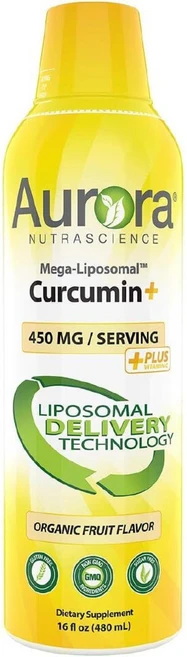Aurora 오로라 뉴트라사이언스 메가-리포솜 커큐민+ 과일맛 450mg 480ml, 1통 - 쿠팡