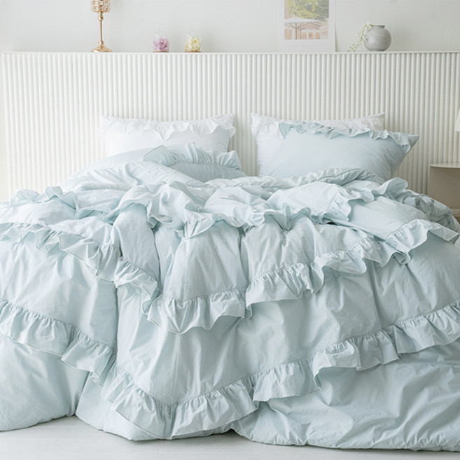 로인 애슐리 차렵이불 싱글세트 민트