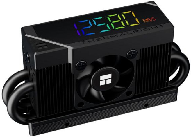 써멀라이트 Thermalright HR10 2280 PRO SSD 쿨러 양면 방열판 148W/mk 실리콘 패드 운반 히트 파이프 4개 포함 리플, HR10 2280 PRO 디지털 블랙