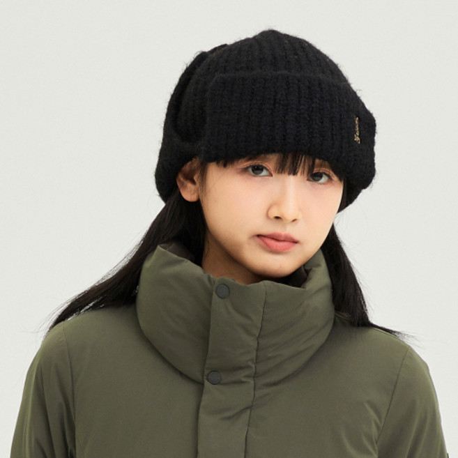 DOD 코지 울 이어 플랩 비니(BLACK)