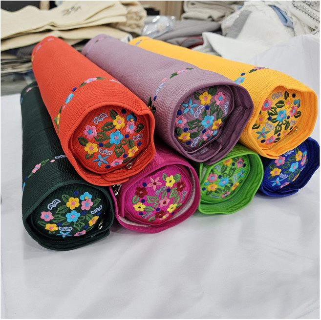 양단 목베개 원형 메밀베개 부모님 효도선물 한실예단용 고전 메밀 미니경추 전통베개, 남색, 양단 미니경추베게, 1개