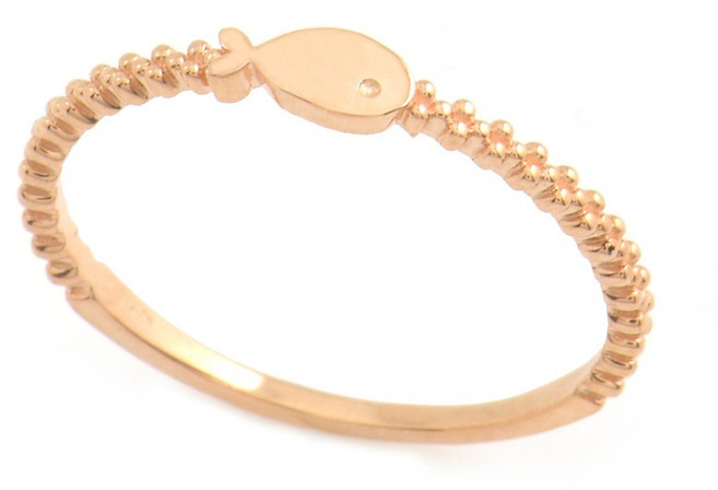 14k정품 (빠른배송) 행운 물고기 미스반지