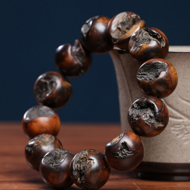 천연 벼락맞은 복숭아나무 대추나무 원목 불교 단주 팔찌 염주