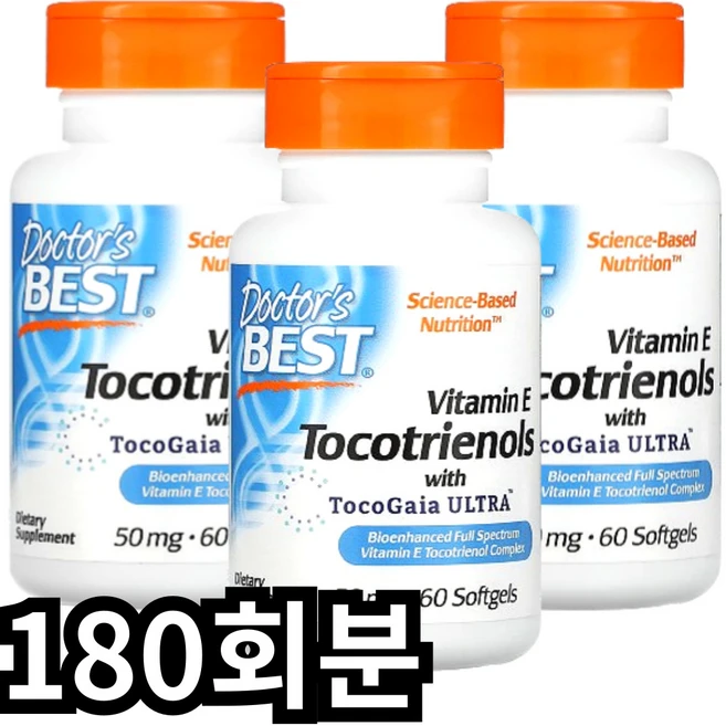 닥터스베스트 토코페롤 비타민E 50mg, 1개, 180회분 - 쿠팡