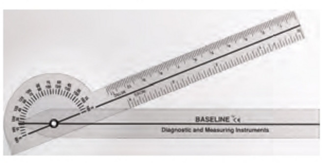 플라스틱 포켓 고니오메터 180도.17cm(미국 베이스라인 제품), 1개