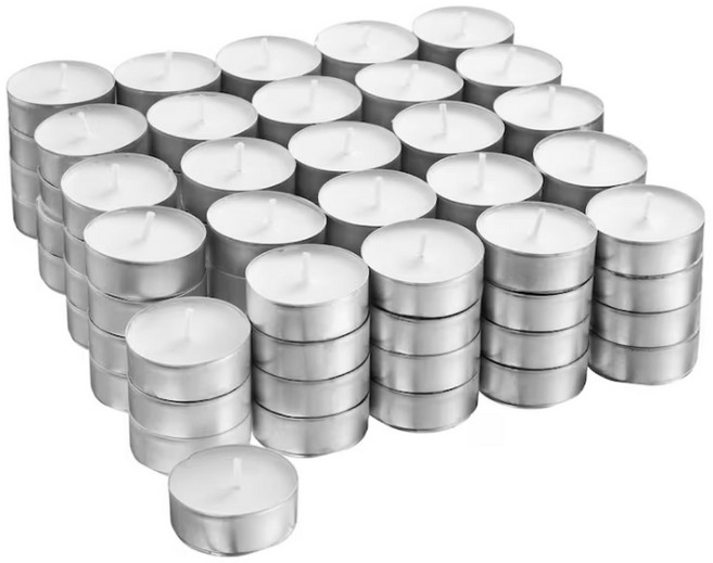 이케아 GLIMMA 미니 양초 100P 감성 무향 향초 아로마 테라피 캔들 왁스 양키캔들 명상 힐링 레스토랑 기념일 프로포즈 장식 티라이트