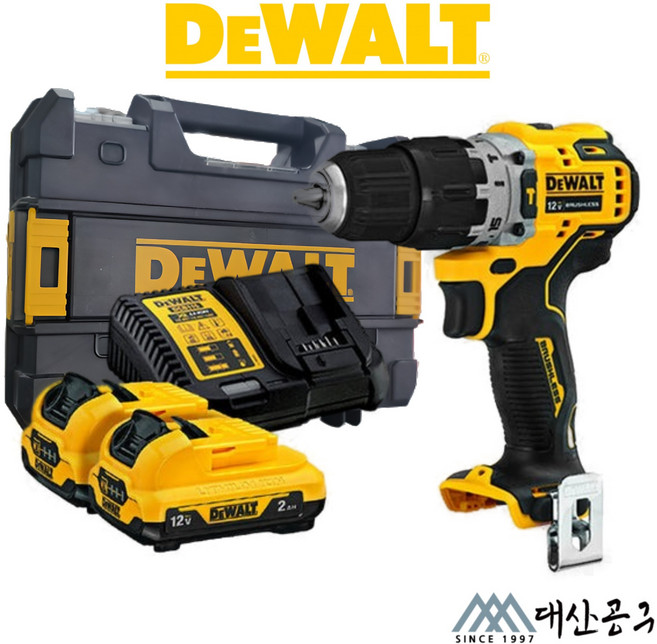 디월트 12V MAX 3.0Ah 컴팩트 햄머드릴 드라이버 DCD706L2, 1개