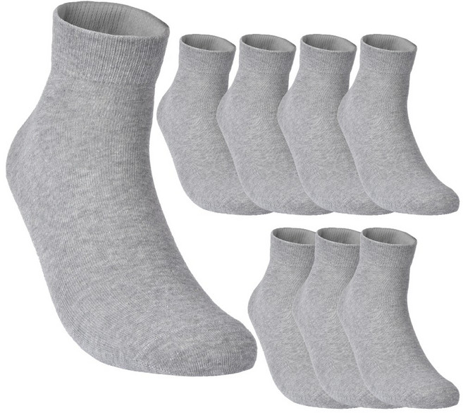 다안삭스 빅사이즈 큰발 왕발 국산 프리미엄 무지 면 양말 8켤레 [280~320mm], 단목, 그레이 8족