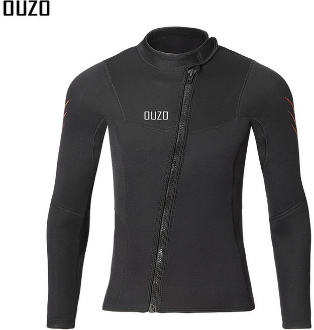 OUZO 3mm 潛水衣, 新款 男 3mm 防寒衣,2XL