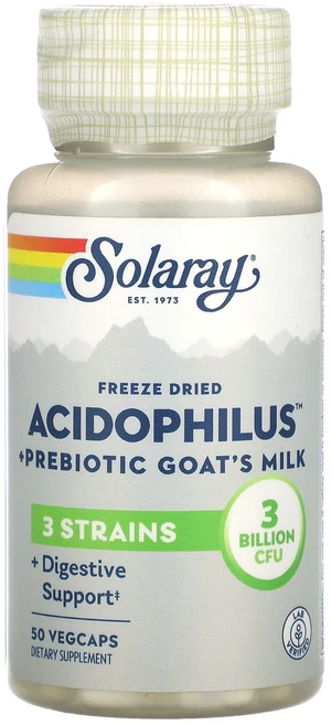 Solaray 동결 건조 애시도필러스 + 프리바이오틱 산양유 30억 베지 캡슐 50정, Solaray동결건조애시도필러스프리바이오틱산양유30억베, 1개 - 쿠팡