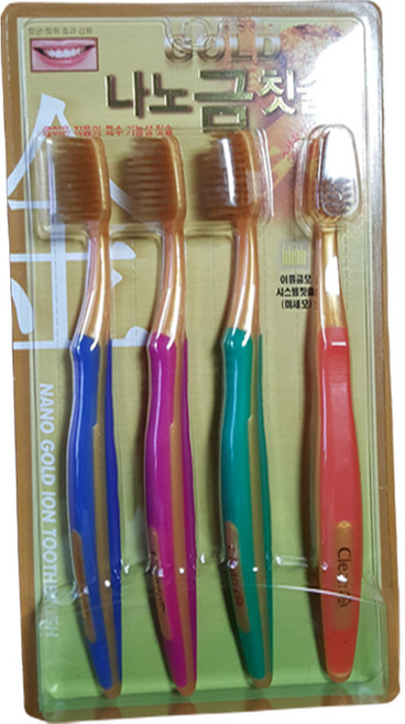 4P나노금칫솔/ 골드금칫솔/금칫솔/이중칫솔모 /미세모/이중금모, 상세페이지 참조