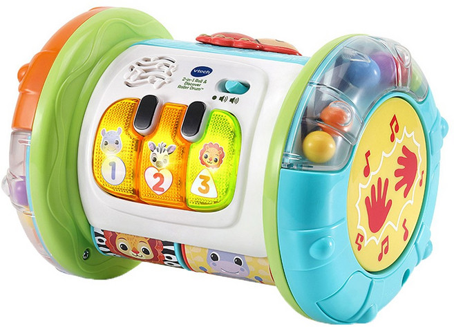 vtech Baby 2合1探索學習滾滾鼓, 混合顏色, 1個