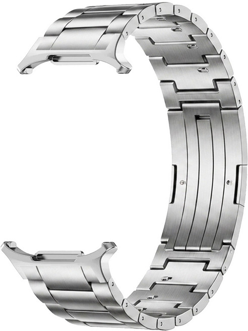 경량 티타늄 메탈 스트랩 프리미엄 밴드 호환 Samsung Galaxy Watch Ultra 47mm 2025 Galaxy Watch 8 Classic, 실버