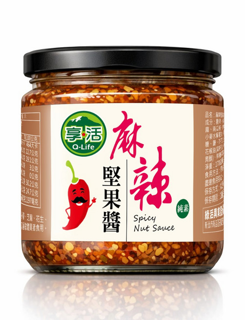 Q-Life 享活 麻辣堅果醬, 170g, 1個