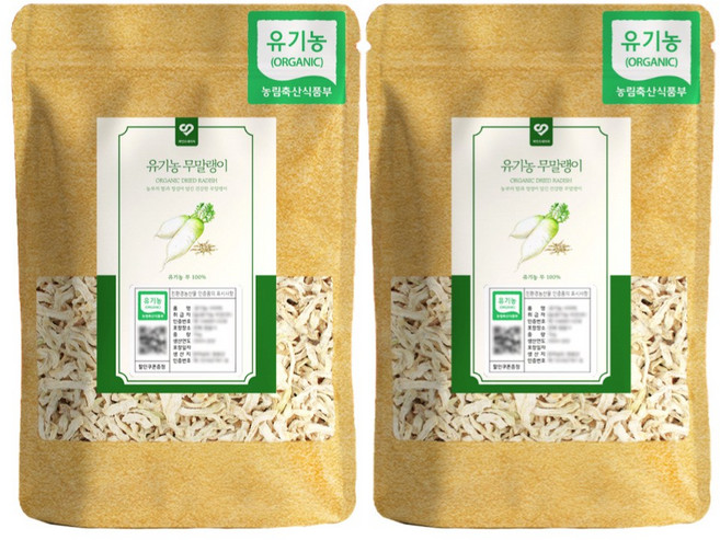 파인드네이처 국산 유기농 손질이 편한 건조 무말랭이 100g, 2개