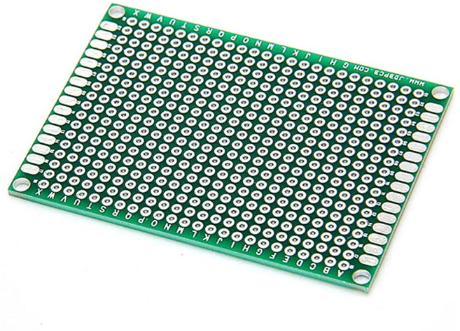 양면 만능 기판 50x70mm PCB 공보드 브레드보드 납땜, AT006. 만능양면기판 50x70mm, 1개