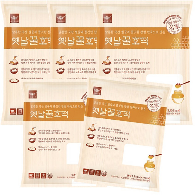 사옹원 옛날꿀호떡 1.6kg, 5개