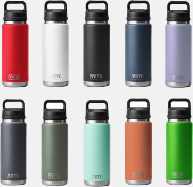 예티 텀블러 워터보틀 램블러 보온 보냉 물병 손잡이 뚜껑 18oz 532ml 15가지 색상 YETI Rambler water bottle with Chug Cap, 남색, 1개