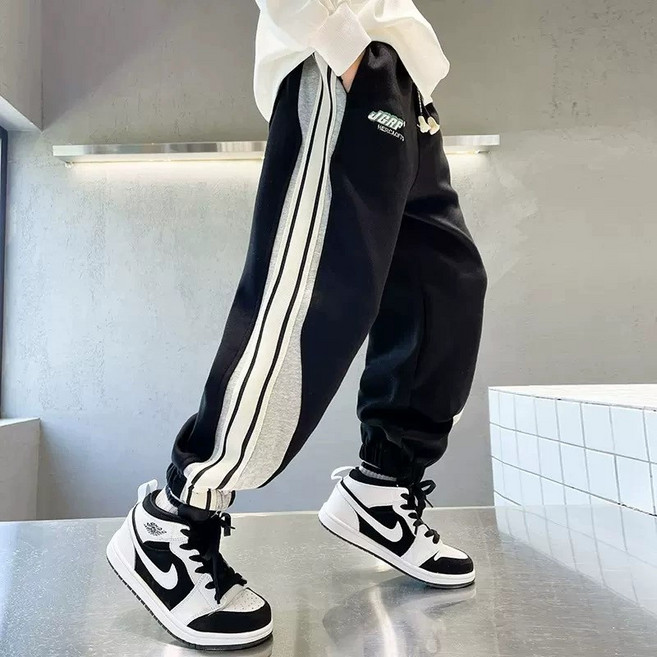 스트라이프 츄리닝 운동복바지 기모&봄가을 120-170호