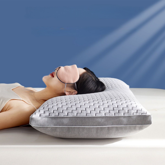 슬로우 바운스 핫멜트 코튼 통기 무음 꿀잠 경추베개 2P, 그레이A, 2개