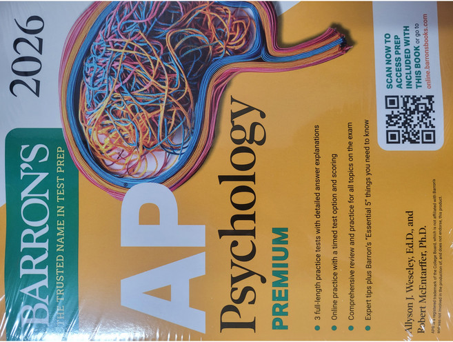 BARRON'S AP PSYCHOLOGY PREMIUM 2026