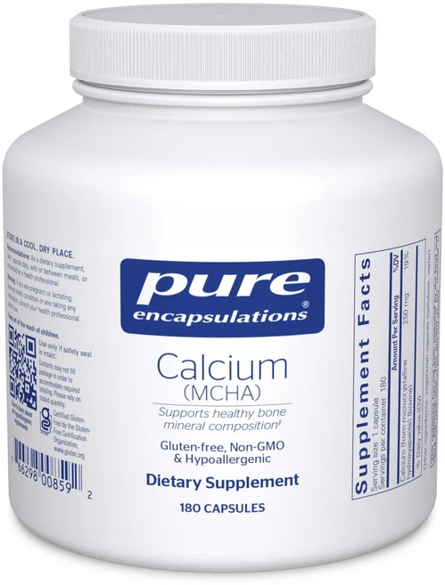 퓨어 인캡슐레이션 칼슘 MCHA | 뼈 건강 지원을 위한 저 Pure Encapsulations Calcium MCHA | Hypoallergenic Supplement to Su, 1개 - 쿠팡
