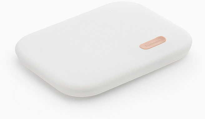 탁가온 1.2.3 실리콘 2구식판 뚜껑, 베이지핑크, 1개