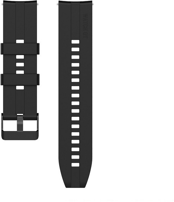 Garmin Venu 4 45mm 替換錶帶 22mm 寬度 運動矽膠腕帶, 1個, 凹槽錶帶-黑鋼扣