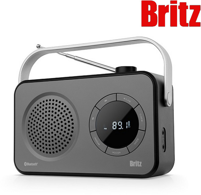 브리츠 포터블 라디오 블루투스 스피커 BZ-R800BT, Black, BZ-R800BT(블랙믹스)