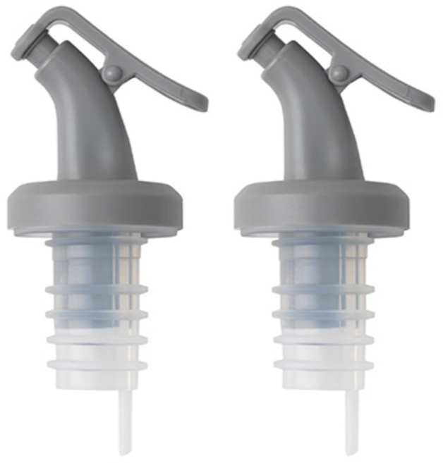 이케아 LOSTAGBAR 뢰스타그바르 푸어러 퓨어러 와인병 식초 오일 병 마개 뚜껑 1세트(총 2개), 이엘투명, 2개