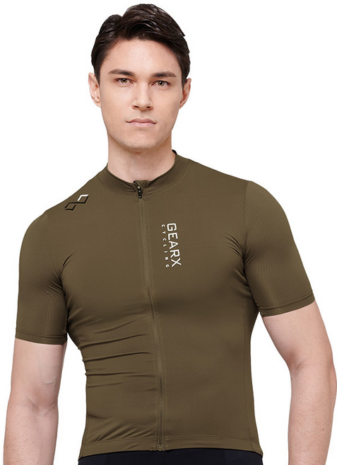 기어엑스 싸이클웨어C 반팔라운드 01-1 남성 브라운