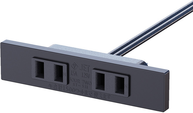 JET ST-049 傢俱專用延長插座 L25V, 白色, 4個