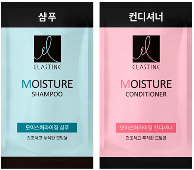 일회용 엘라스틴 1BOX 샴푸(50개)+린스(50개) 여행용 휴대용, 1개
