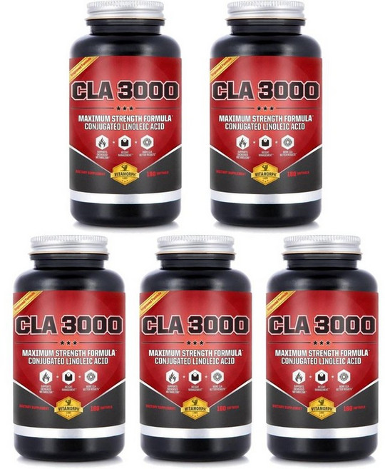 비타모프 랩스 CLA 3000 공액 리놀레산 소프트젤 180정, 5개