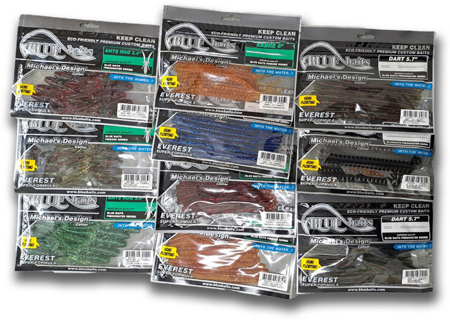 블루베이트 10종세트 배스킬러 배스웜 소프트베이트 대용량, 1개