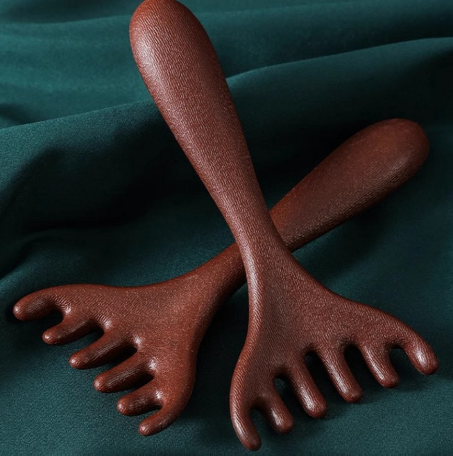 텐텐 얼굴 손 두피 발 도구 림프 순환 괄사 바디 휴대용 관리 마사지빗 목 1(개)단일상품, 상세페이지 참조, 1개