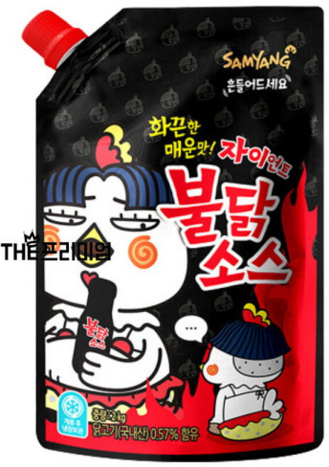 삼양 불닭소스 자이언트 캡사이신 매운맛소스 대용량 빅사이즈 파우치, 2kg, 1개