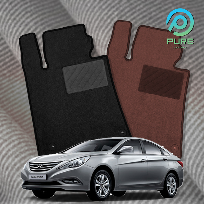 YF 소나타 순정매트 (Y20 F24), 6세대 가솔린디젤 (09.9~12.6), [베이직] 운전석, 블랙