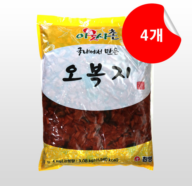 [한영식품] 오복지 4kg x 4개